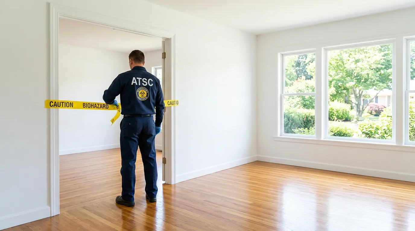 Certified biohazard cleanup crew performing Crime Scene Cleanup in Willow Springs