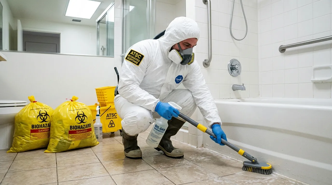 Decontamination equipment deployed for Blood Cleanup in Willow Springs